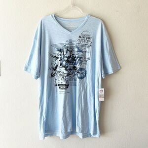 NWT Ecko Unltd V Nexk Blue Print Tee Top